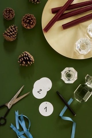 Castiçal de cristal Gem - 16 cm - Transparente