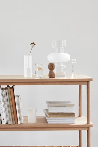 Castiçal de cristal Gem - 16 cm - Transparente