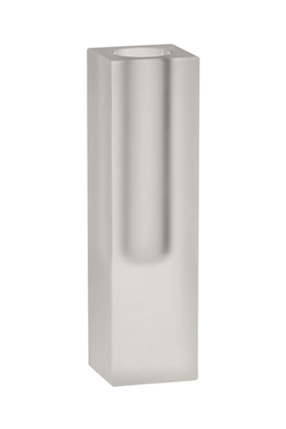 Jarro de cristal Block - 18 cm - Cinzento-escuro