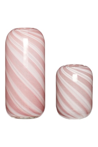 2 jarros em vidro soprado à boca Candy - 18 e 26 cm - Rosa