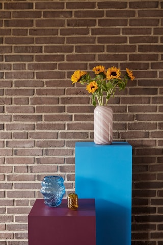 2 jarros em vidro soprado à boca Candy - 18 e 26 cm - Rosa