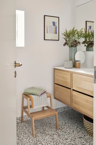 2 jarros em vidro soprado à boca Shimmer - 20 e 35 cm - Azul-celeste