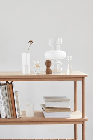 3 jarros em vidro soprado à boca Elements - 28/20/11 cm - Transparente