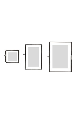 3 molduras Loft - Preto