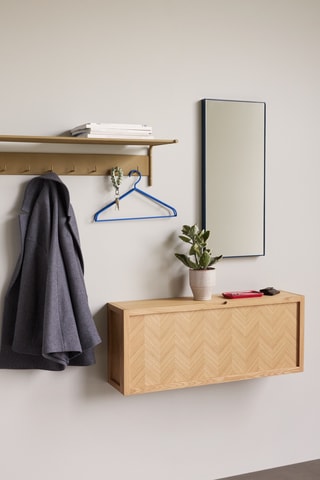 Espelho Shine - 35 x 4 x 80 cm - Azul-petróleo