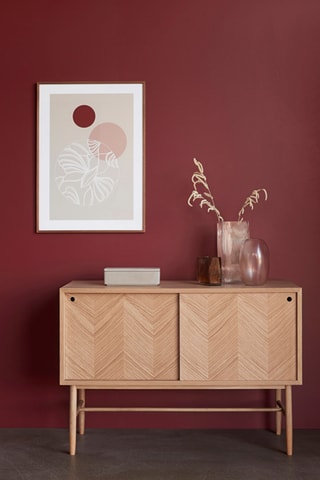 3 caixas de arrumação Umber - 12 x 12 x 6 / 24 x 12 x 6 / 36 x 12 x 6 cm - Cinzento e rosa