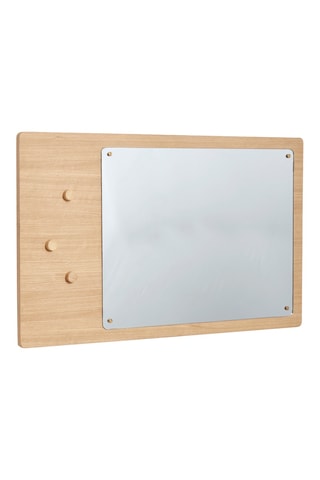 Espelho magnético em carvalho Split - 80 x 5 x 50 cm - Natural