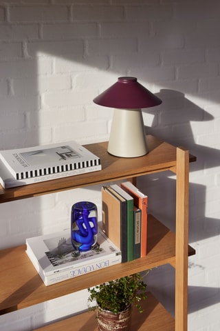 Candeeiro de mesa Chipper - Violeta e bege - 60 W