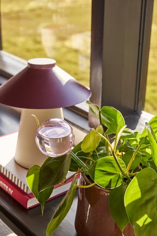 Candeeiro de mesa Chipper - Violeta e bege - 60 W