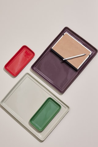 2 travessas Amare - 20 x 10 x 2 cm e 35 x 26 x 2 cm