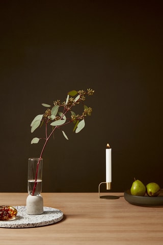 2 tabuleiros de exposição em vidro soprado à boca Bow - 23 e 30 cm