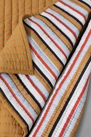 Plaid Pavilion - Moutarde et noir - 140 x 200 cm