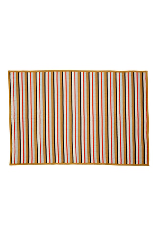 Plaid Pavilion - Moutarde et noir - 140 x 200 cm