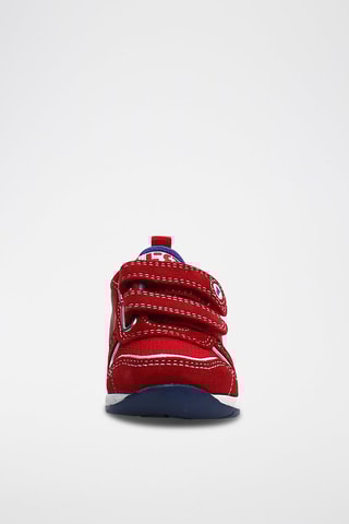 Sapatilhas em couro de vitelo Vermelho