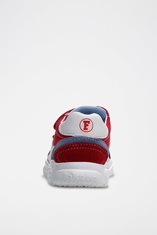 Sapatilhas em couro de vitelo Vermelho