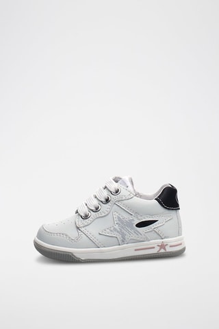 Sapatilhas em couro Branco