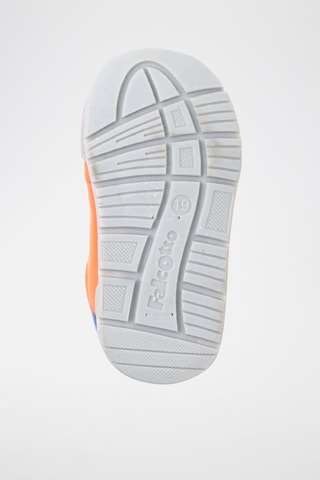 Sapatilhas em couro New Ferdi - Laranja e branco