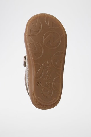 Sapatilhas em couro de vitelo - Caqui