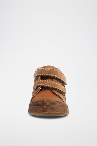 Sapatilhas em couro napa - Camel