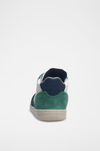 Sneakers em couro - Branco e verde