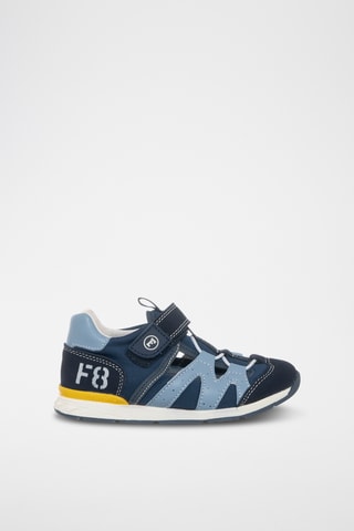 Sapatilhas em couro - Azul-marinho