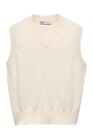 Mouwloze Trui - Ecru