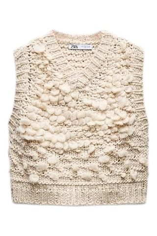 Mouwloze Trui - Beige