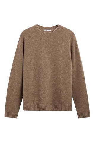 Wollen Trui - Gemêleerd Taupe