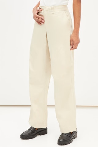 Rechte Broek Crèmekleurig