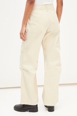 Rechte Broek Crèmekleurig