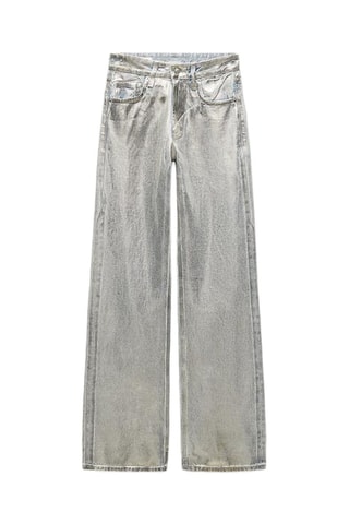 Broek Wide Legs - Zilverkleurig