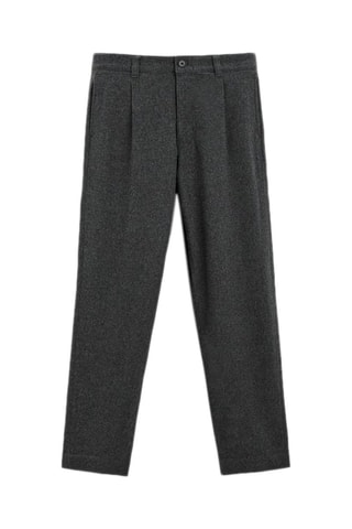 Wollen Chino - Gemêleerd Donkergrijs