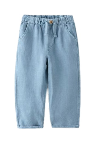 Linnen Broek - Lichtblauw