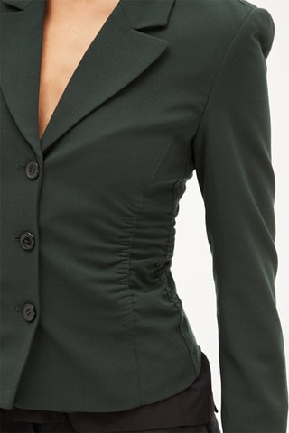 Wollen Blazer Donkergroen