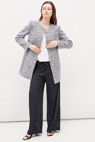 Blazer Ecru en Marineblauw