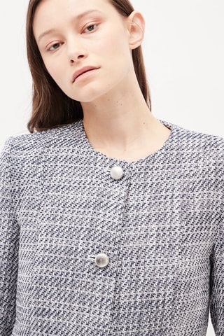 Blazer Ecru en Marineblauw