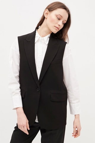 Mouwloos Jasje Zwart