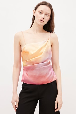 Top Poederroze en ecru