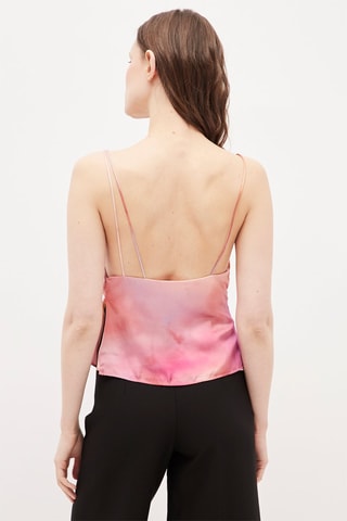 Top Poederroze en ecru