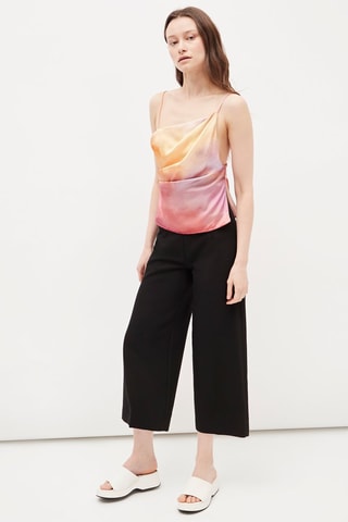 Top Poederroze en ecru