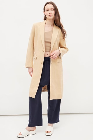 Asymmetrische Top Beige