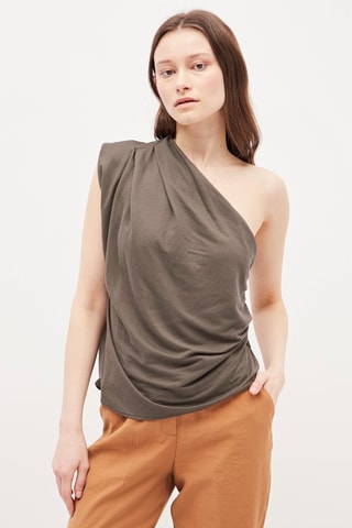 Asymmetrische Top Bruin