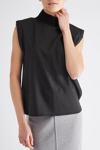 Mouwloze top - Zwart