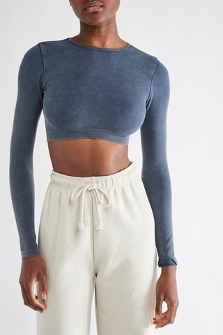 Crop Top - Blauw