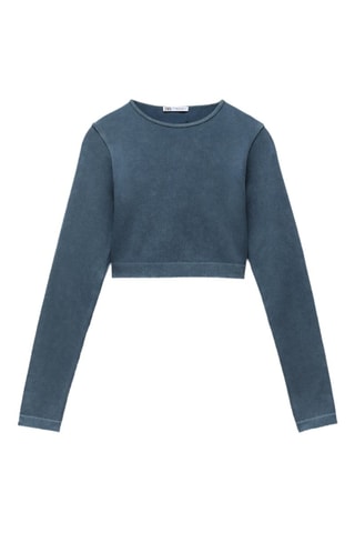 Crop Top - Blauw