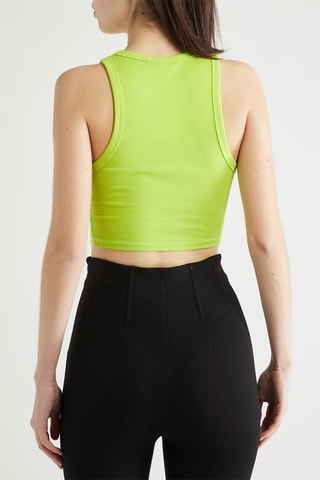 Mouwloze crop top - Groen