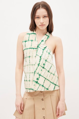 Top Smaragdgroen en Ecru