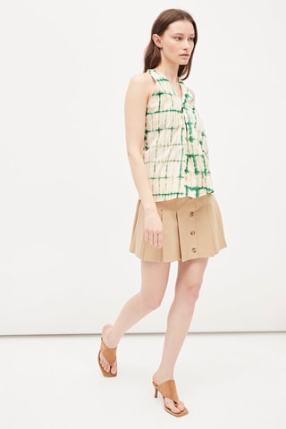 Top Smaragdgroen en Ecru