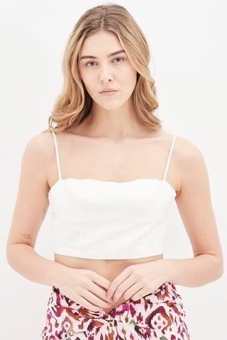 Linnen Top Wit