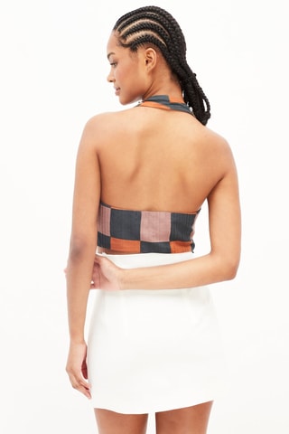 Crop Top Oranje en Grijs